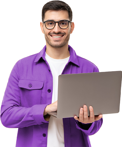 Profesional con laptop