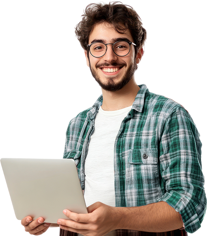 Profesional con laptop