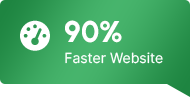 90% sitio más rápido